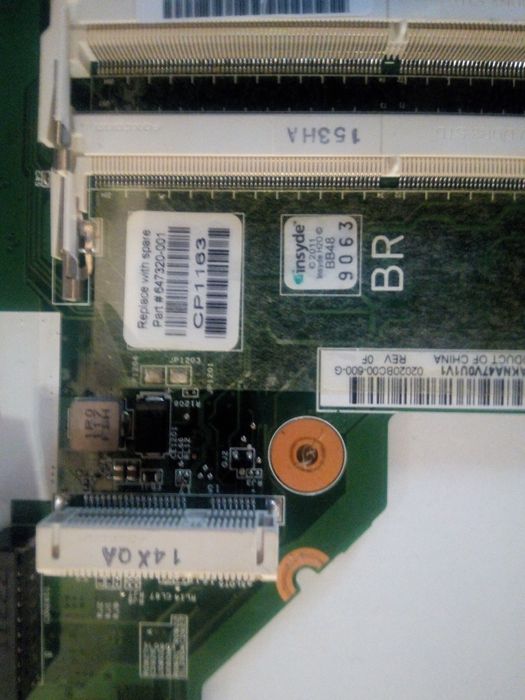 Материнка ноутбука hp cq57 cp1163 647320-001
