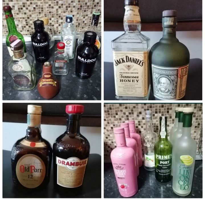 Garrafas de colecção vazias. Ler descrição