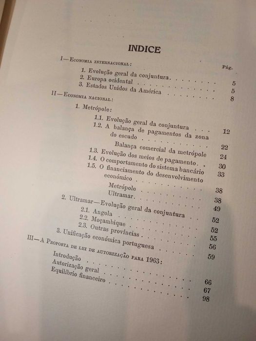 Proposta de Lei  de autorização das receitas e despesas para 1963