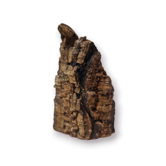 Pequeno Oratório Devocional Madeira Natural – Aplique Metálico