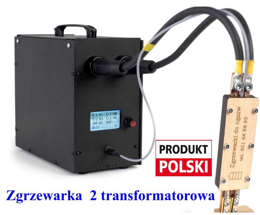 Zgrzewarka punktowa do ogniw 2 transformatorowa.