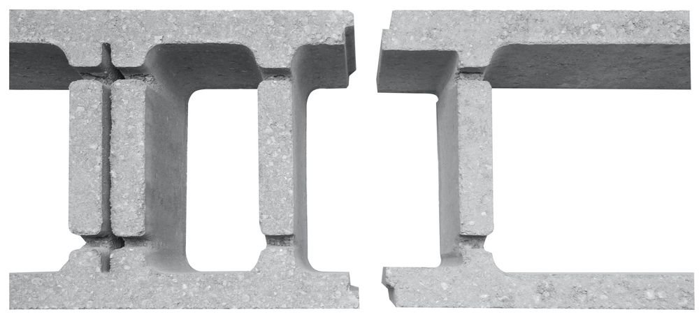 Betonowy pustak szalunkowy / kostka szalunkowa 49x30x20 cm