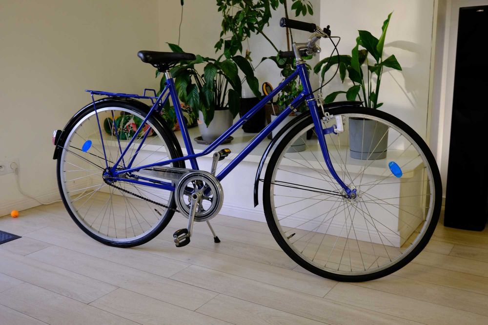 Piękny rower miejski damski damka nowy 28" granatowy SUPER