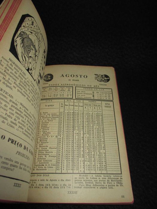 Livro Almanaque Diário de Notícias 3º Ano 1955