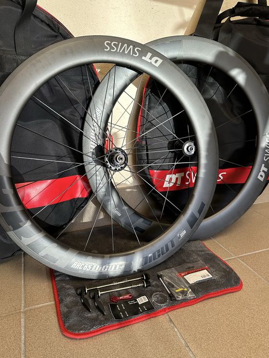 DT Swiss RRC65 Dicut 240s Sinc Ceramic koła szosowe aero triathlon road Tubeless kolarzówka szosa tt czasówka
