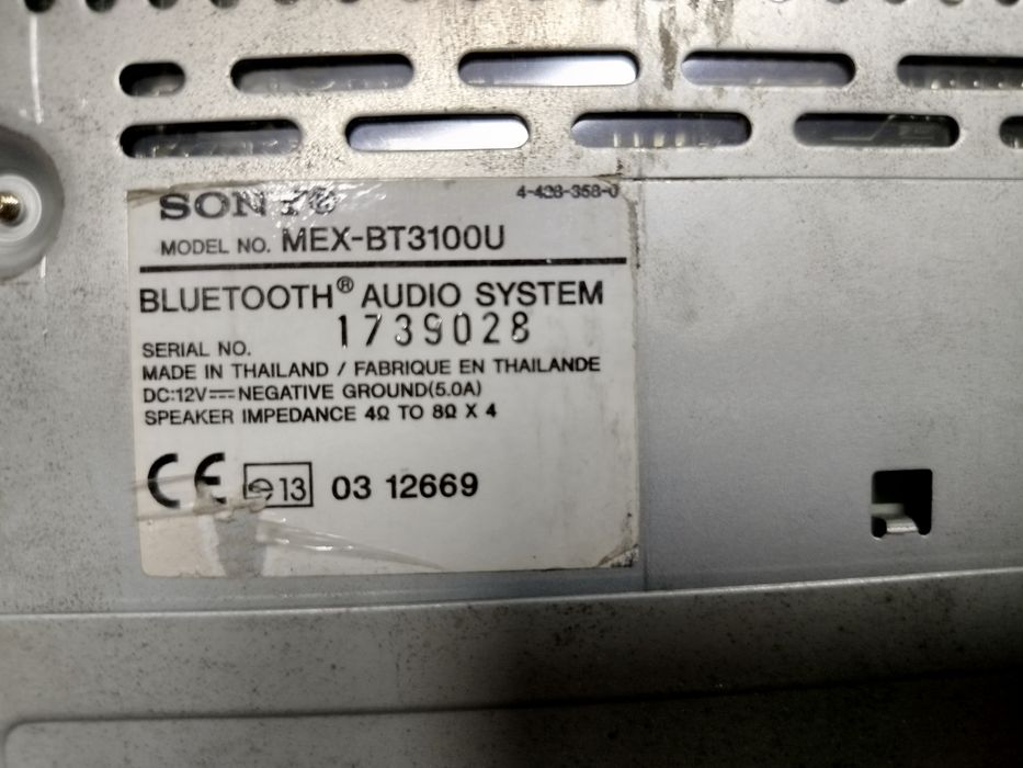 Radio SONY bluetooth