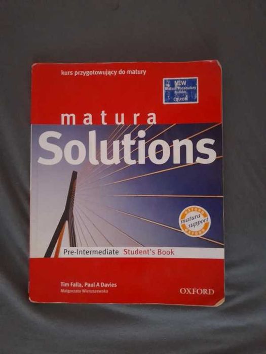 Matura solutions z płytą CD.