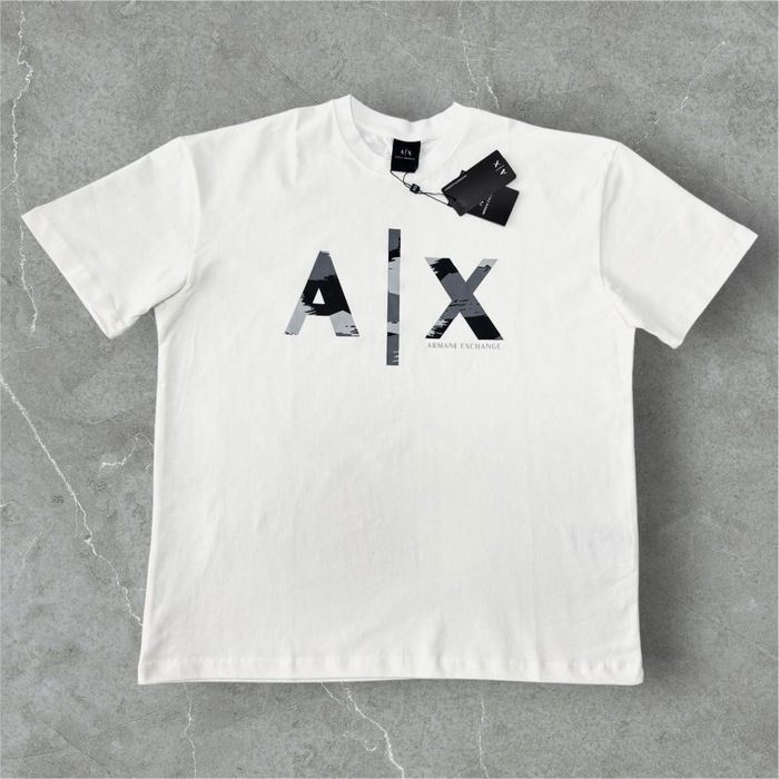 T-shirt męski koszulka MORO AX Armani Exchange BIAŁA XL