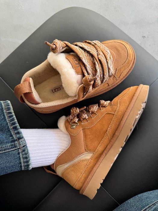 Уггі 36-45 UGG Lowmel Sneaker Chestnut premium угги