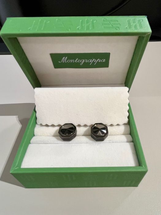 Ekskluzywne spinki do mankietów Montegrappa NOWE męskie nieużywane