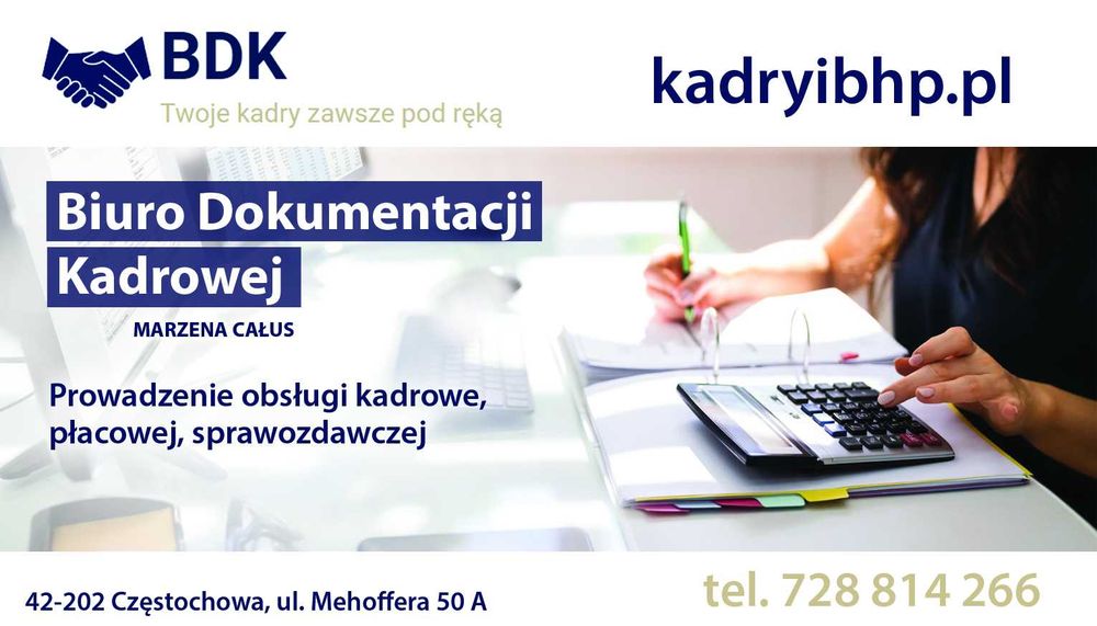 Kadry, płace, ZUS . Outsourcing kadr i płac