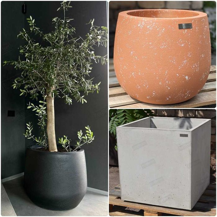 Бетонні Вазони, Горщики Вуличні, Кашпо, Вазоны, Кадки Декор, Тернопіль