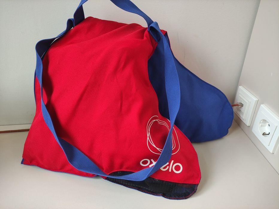 Patins de criança com saco de arrumação/transporte