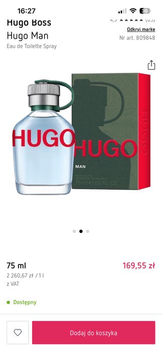 Hugo Boss Eau de Toilette Spray