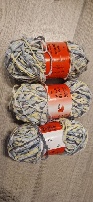 3 motki włóczki dekoracyjnej Fresh Baloon
