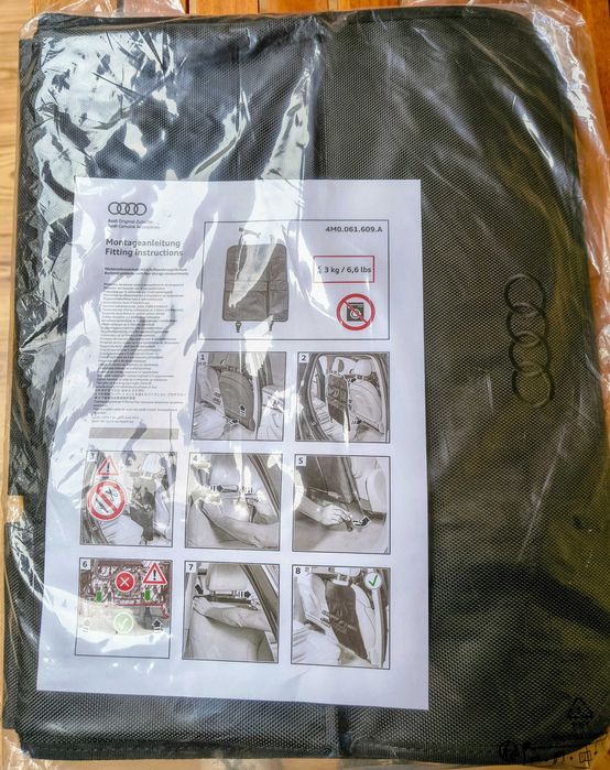 Oryginalny Organizer / Ochraniacz Fotela Audi (4M0.061.609.A) Nowy!