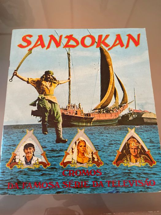 Caderneta Rara "Sandokan" (RTP/RAI 1976) – 100% COMPLETA - Excelente Estado