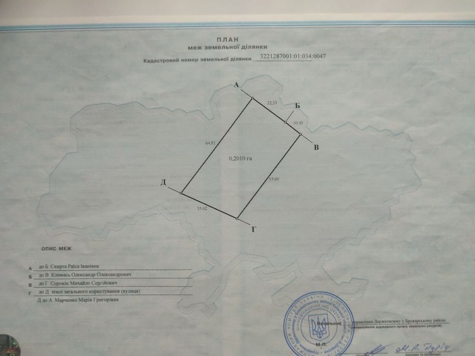 Рожівка, 8км від Броварів, продам ділянку під будівництво 20с