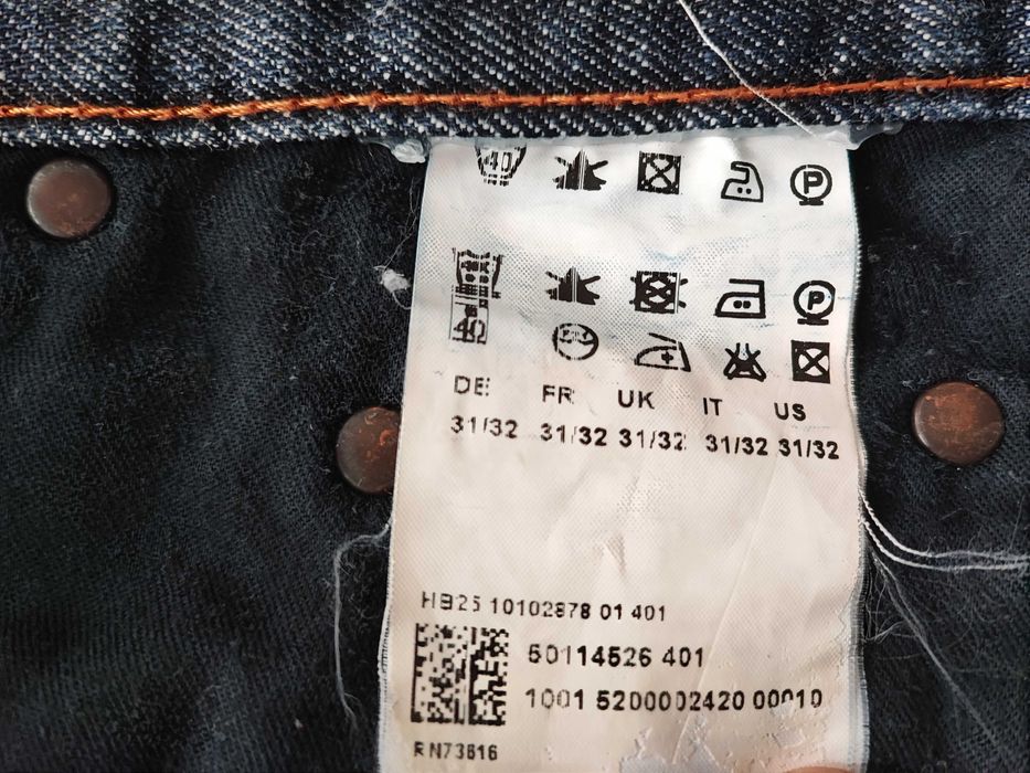 Spodnie jeans Hugo Boss Orange