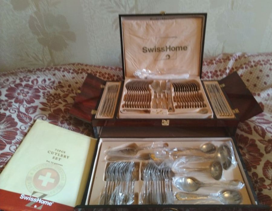 Набор столовый Swiss Home Швейцария 12 персон, 72 предмета