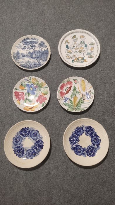 Talerze ozdobne 6 sztuk