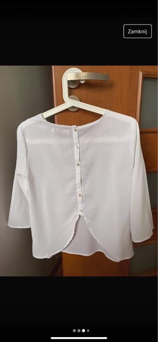 Koszula biała Pull and Bear