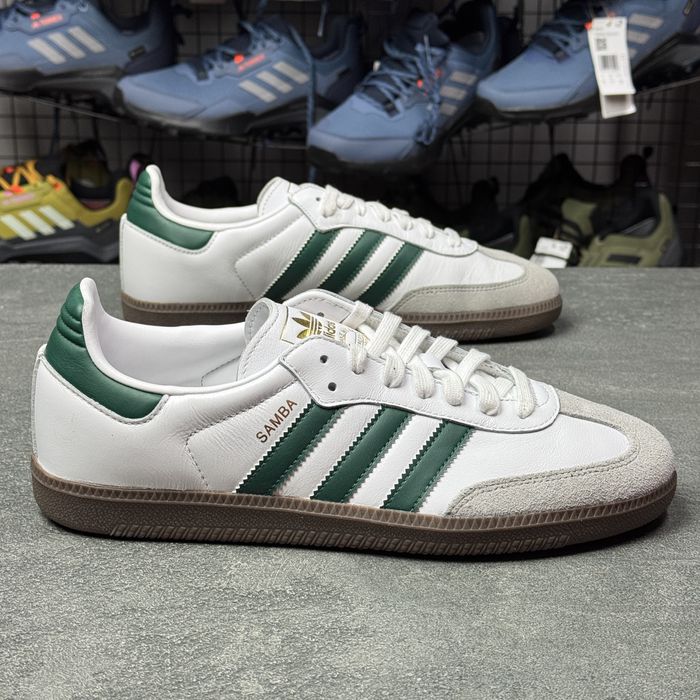 Білі шкіряні кросівки адідас Adidas Samba JH8797 ОРИГІНАЛ 100% 42 р