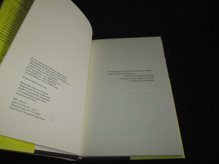 Livro Rafael Nadal Cronica de un Fenomeno