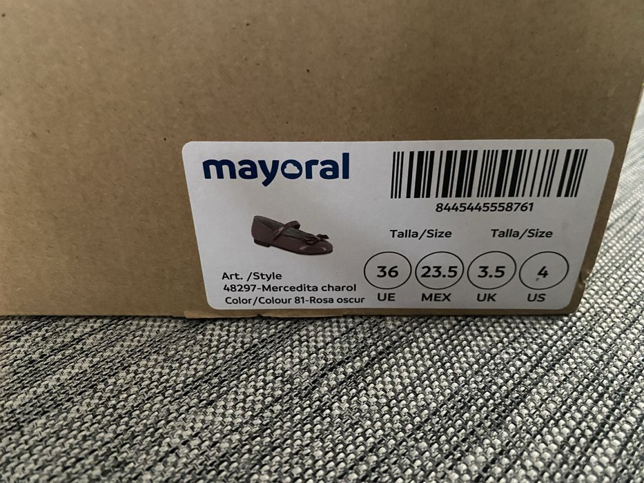 Lakierowane baleriny Mayoral roz. 36