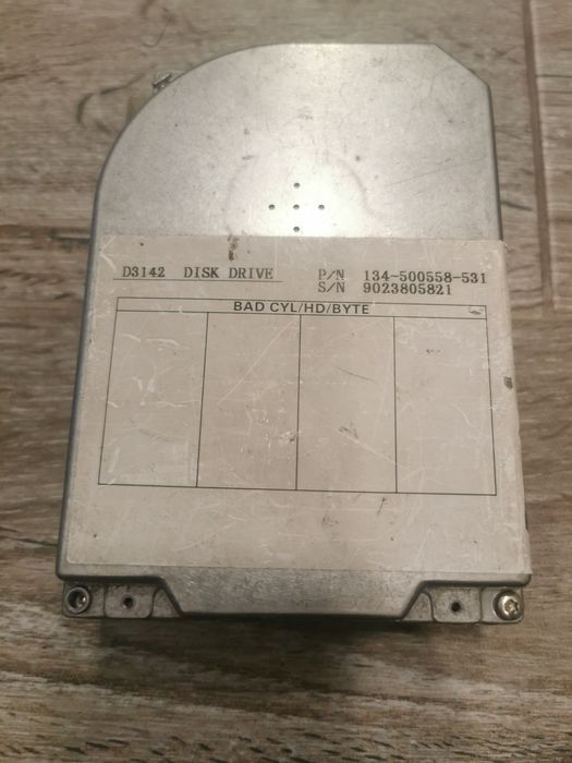 Stary dysk twardy NEC D3142 lata 90te retro pc