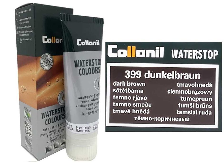 Collonil Pasta Do Butów Impregnująca Do Skóry Licowej Ciemny Brąz 75ml