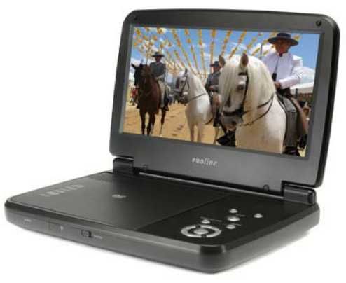 Mobilny odtwarzacz PROLINE DVDP930W, gratis, płyty CD/DVD, głośniki