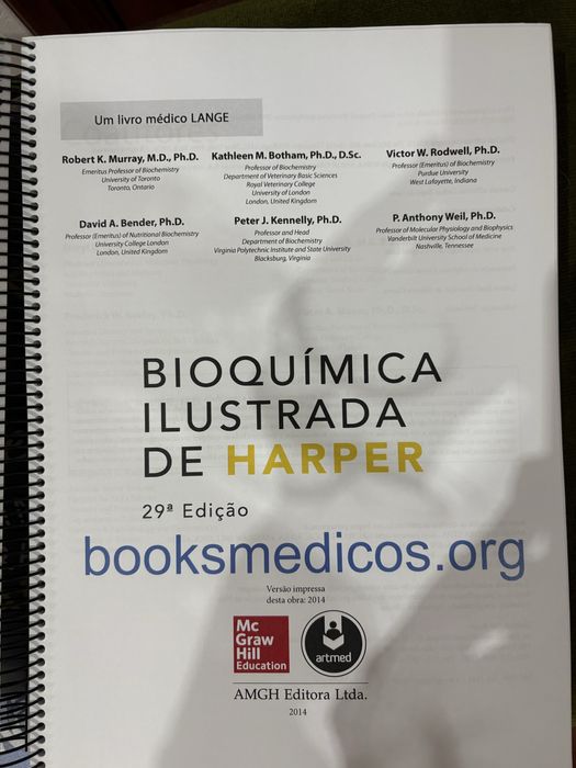 Livro de Bioquimica Ilustrada de Harper(dividido em 2)