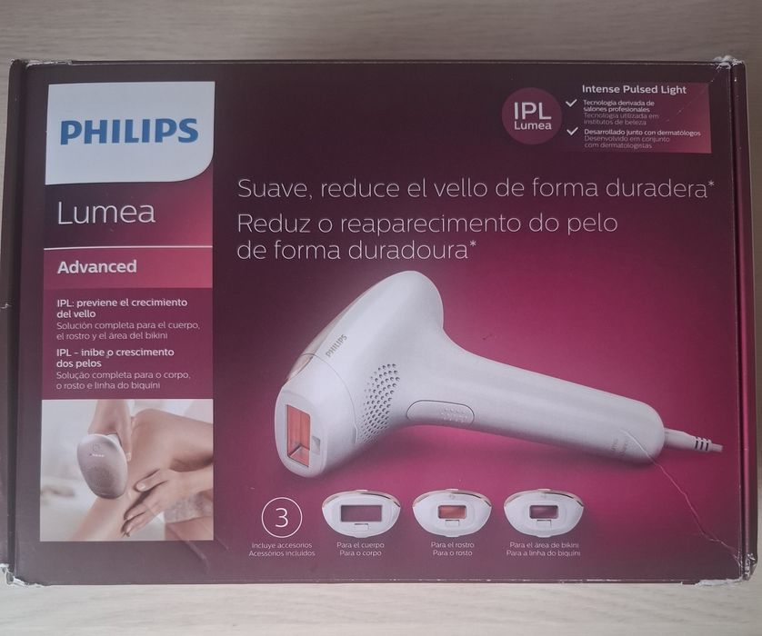 Philips lumea mało używanych laser do depilacji