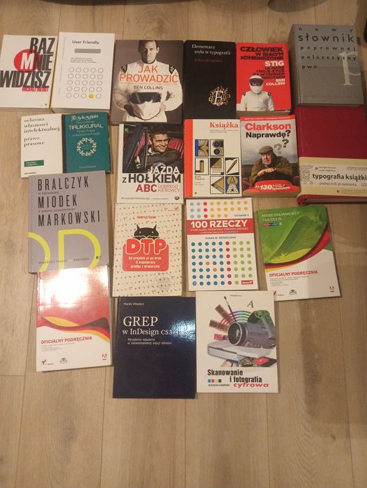Książki różne: typografia, edytorstwo, beletrystyka