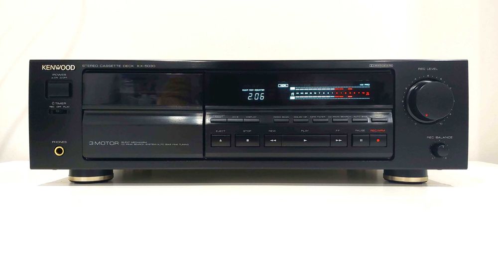 Leitor Ca7 KENWOOD c/3 motores e calibração "Auto-Bias" (Imaculado)64354150167555123