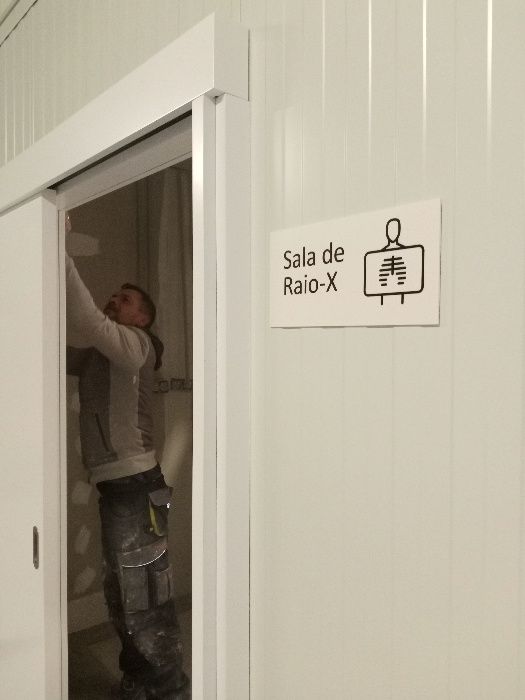 Chumbo Laminado para portas de protecção em radiologica