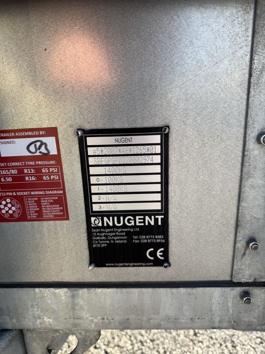 Atrelado Nugent PB 1400kg