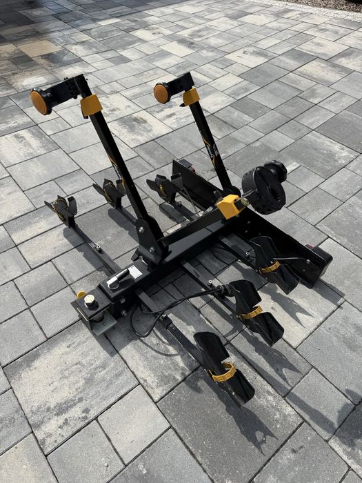 Bagaznik rowerowy odchylany na hak, Hawk Spinder, na 3 rowery