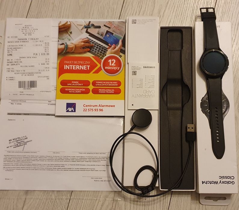 Galaxy Watch4 Classic Bluetooth (46mm) Smartwatch GWARANCJA 12.2024