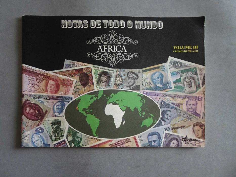 Caderneta de cromos vazia Notas de todo o mundo - Volume III África --