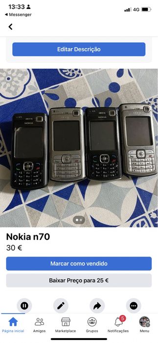Tenho para venda para os amantes de telemóveis antigos