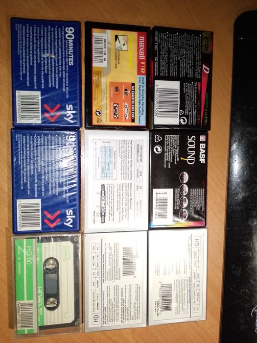 Аудіо касети Maxell, TDK, BASF та інші ЗАПАКОВАНІ