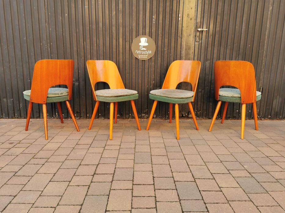 Krzesła TON (Thonet) proj. Oswald Haerdtl, Czechosłowacja '60, PRL