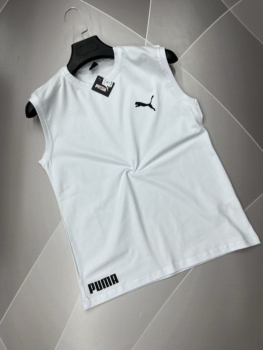 Безрукавка мужская черная/белая nike,puma в норма/батал/супербатал