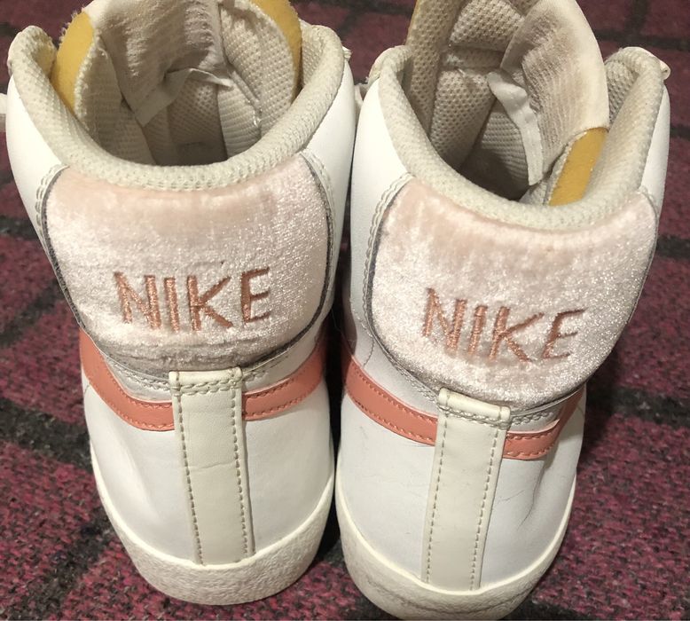 Nike кроссовки  высокие кожаные