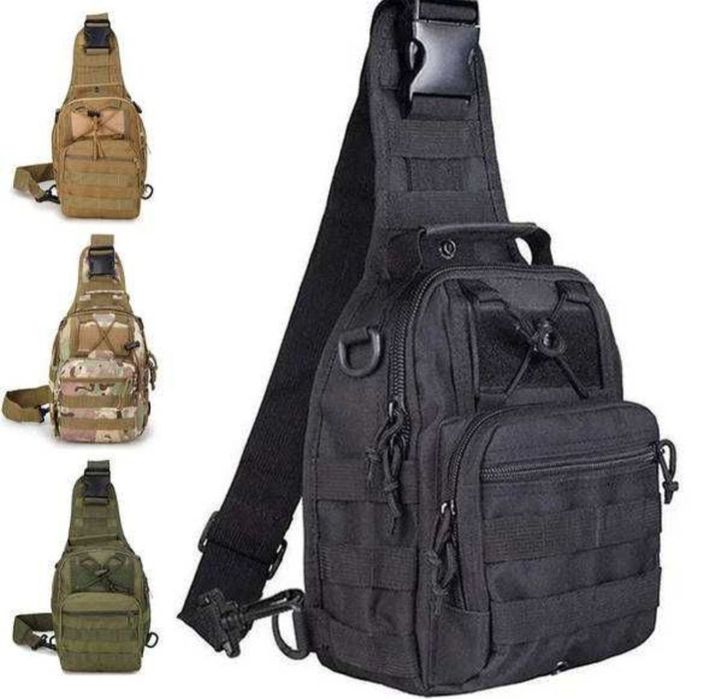 Сумка на плечо, однолямковая тактическая 6 л