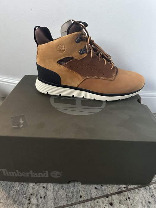 Nowe Timberland Killington piaskowe chłopięce skórzane zimowe buty  38
