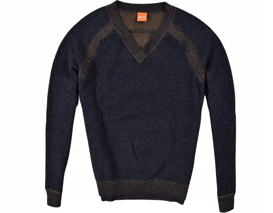 Hugo Boss Sweter Męski V Neck Virgin Wool / M
