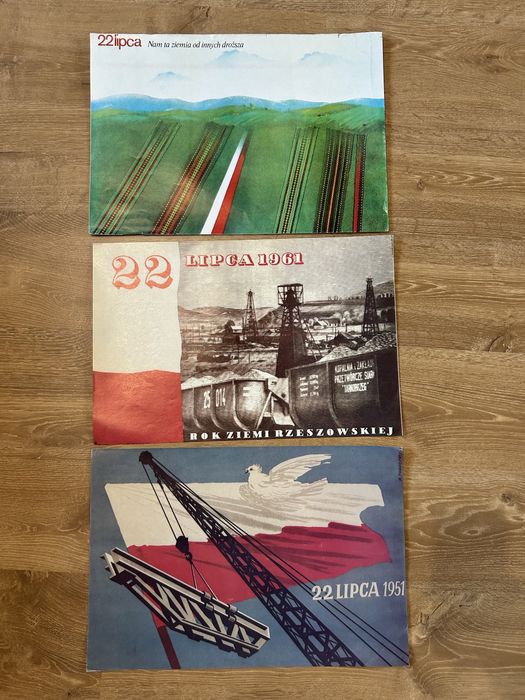 Zestaw 26plakatów PRL PPR Propaganda 22lipca